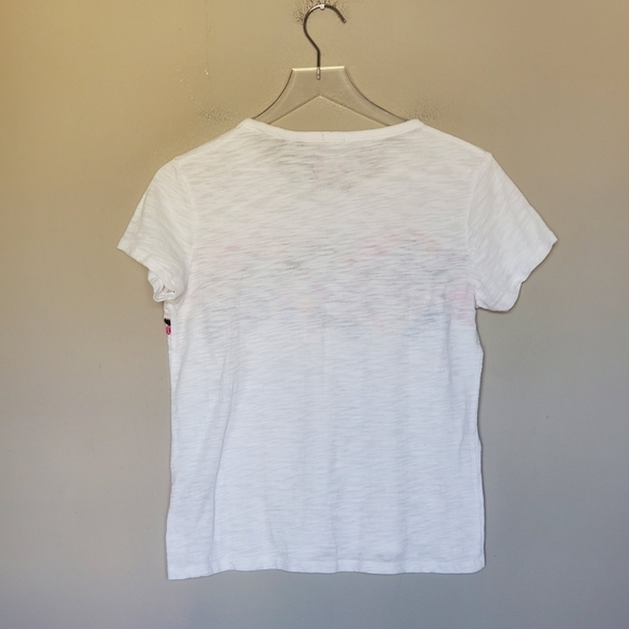 Superdry Women's Lexi Floral Embroidered T-Shirt in Rodeo White US 6 - Picture 10 of 11